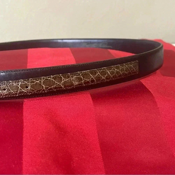 Jeweler Matthew Feldman Timeless Vintage Thin Leather Designer Belt Buckle Art - Picture 5 of 15